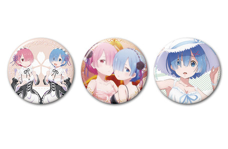 (Hobby Stock) (Pre-Order) Starting Life in Another World- 76mm Can Badge 3 Pieces Set - Deposit Only