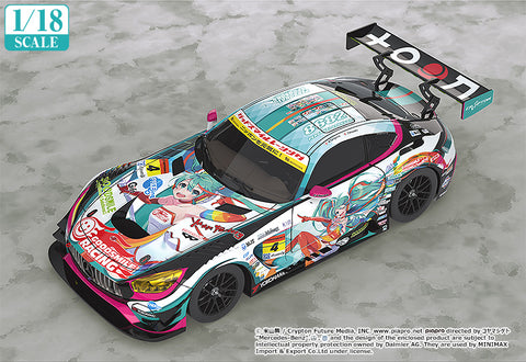 Image of (Good Smile Company) (Pre Order) 1/18th Scale Good Smile Hatsune Miku AMG 2016 SUPER GT Ver. - Deposit Only