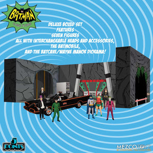 (Mezco) (Pre-Order) 5 Points Batman (1966): Deluxe Boxed Set - Deposit Only