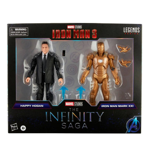 Image of (Hasbro)(Pre-Order) Marvel Legends Infinity Saga - Happy Hogan and Iron Man Mark 21 - Deposit Only