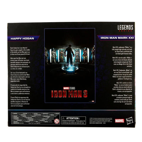 Image of (Hasbro)(Pre-Order) Marvel Legends Infinity Saga - Happy Hogan and Iron Man Mark 21 - Deposit Only