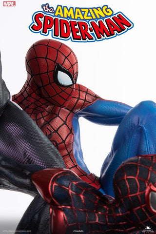Image of (Queen Studios) (Pre-Order) The Amazing Spider-Man Spider-Verse Trio 1/4 Statue - Deposit Only