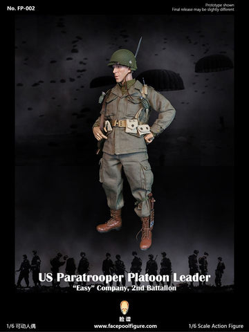 Image of (Facepoolfigure) (PRE-ORDER)  1/6 Ac  on Figure - US Paratrooper PlatoonLeader - “Easy”Company FP-002A regular version - DEPOSIT ONLY