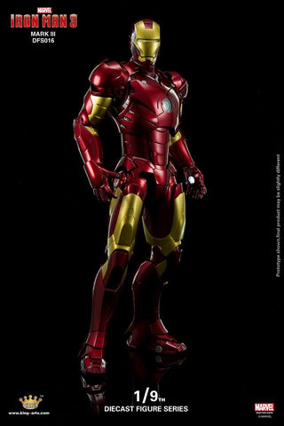 Image of (King Arts) 1/9 Diecast Figure Series DFS016 Iron Man Mark 3
