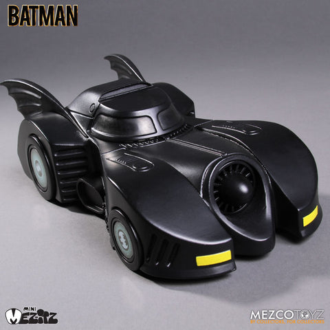 Image of (Batman & Batmobile Deluxe Art Scale) MEZCO BATMAN 1989 BATMOBILE SET