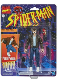 Image of (Hasbro) Spider-Man Retro Marvel Legends Peter Parker 6-Inch Action Figure