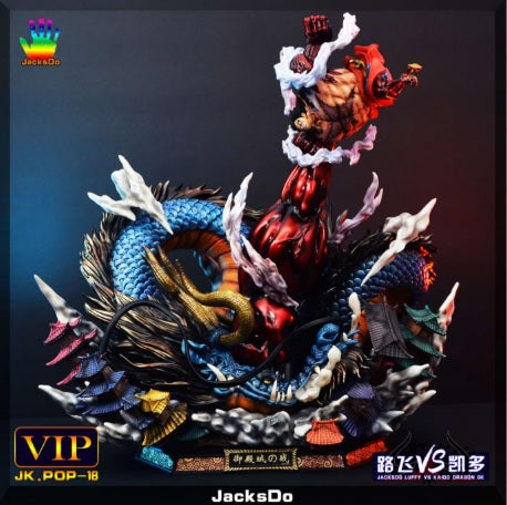 Image of (JacksDo) (Pre-Order) Luffy vs Kaido Dragon GK VIP Version - Deposit Only