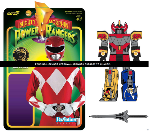Image of (Super 7) (Pre-Order) MIGHTY MORPHIN' POWER RANGERS REACTION FIGURES W1 - Deposit Only
