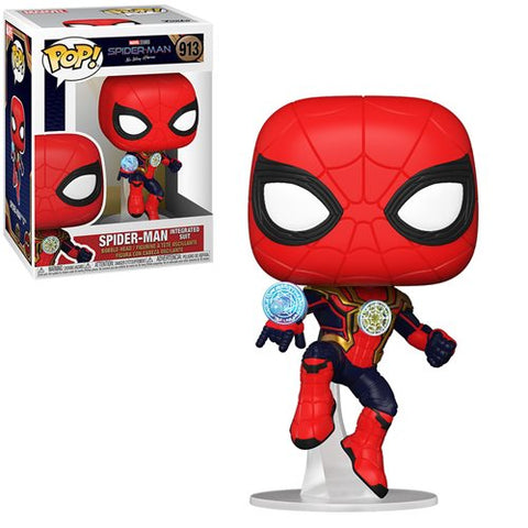 Image of (Funko) (Pre-Order) POP MARVEL: SPIDER-MAN NO WAY HOME - (SPIDER-MAN INTEGRATED SUIT) with Free Boss Protector