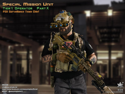 (Easy & Simple) (Pre - Order) 26030B Special Mission Unit Part X PSD Surveillance Team Chief - Deposit Only