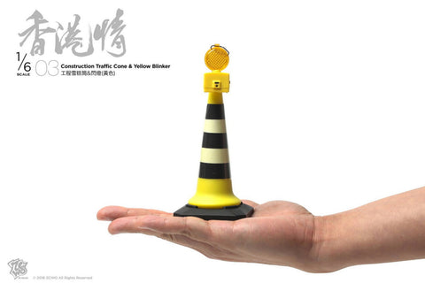 Image of (ZCWO) 03 Construction Traffic Cone & Yellow Blinker (Pre-Order) - Deposit Only