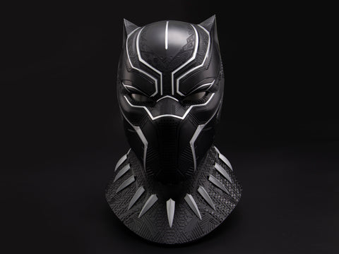 Image of (Killerbody) (Pre-Order) 1:1 MST6007 Black Panther Helmet w/Display StandEye Lights Touch Control System & Collecble & Wearable - Deposit Only