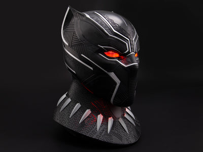 (Killerbody) (Pre-Order) 1:1 MST6007 Black Panther Helmet w/Display StandEye Lights Touch Control System & Collecble & Wearable - Deposit Only