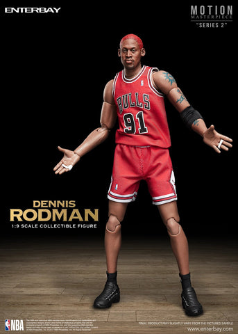 Image of (Enterbay) NBA Collection - Dennis Rodman 1/9 Scale Action Figure