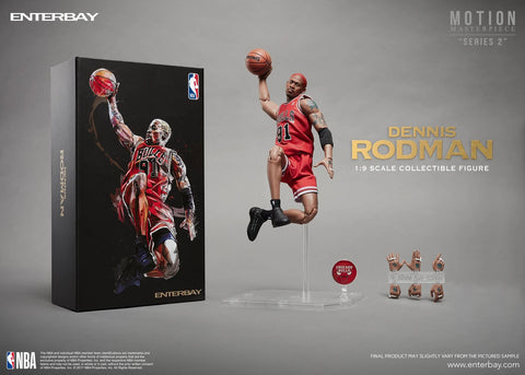 Image of (Enterbay) NBA Collection - Dennis Rodman 1/9 Scale Action Figure