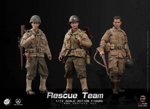 Image of (POPTOYS 1/12) (Pre-Order) WWII US Rescue Squad - Deposit Only
