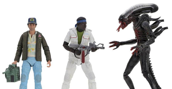(Neca) Alien – 7” Scale Action Figure – 40th Anniversary (Set of 3) (Pre-Order) - Deposit Only