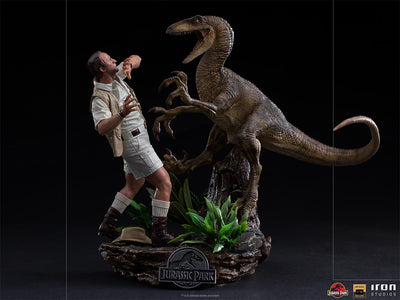 (Iron Studios) Clever Girl Deluxe Art Scale 1/10 Statue - Jurassic Park