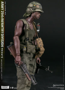 (DAMTOYS 1/12) (Pre-Order) PES011 POCKET ELITE SERIES - ARMY 25th Infantry Division Private WITH M79 GRENADE LAUNCHER- Deposit Only