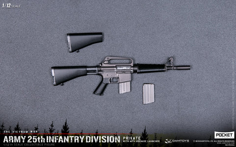 (DAMTOYS 1/12) (Pre-Order) PES011 POCKET ELITE SERIES - ARMY 25th Infantry Division Private WITH M79 GRENADE LAUNCHER- Deposit Only
