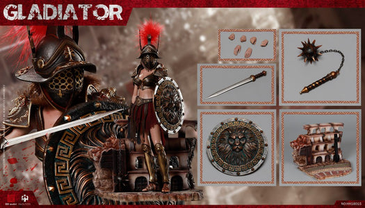 (HHmodel & HaoYuTOYS) (Pre-Order) 1/6 Imperial Legion-Imperial Female Warrior (HH18015 ) Red - Deposit Only