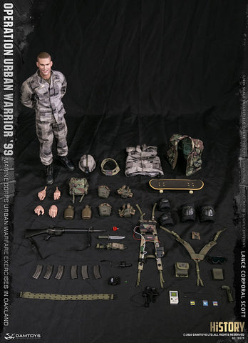 Image of (DAMTOYS) (Pre-Order) 78079 1/6 Operation Urban Warrior 99 - Marine Corps urban warfare exercises in Oakland Lance corporal Scott collectible Action Figure - Deposit Only