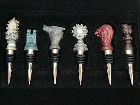 Image of (Factory Entertainment) Game of Thrones - House Sigil Wine Stoppers (Set of 6)