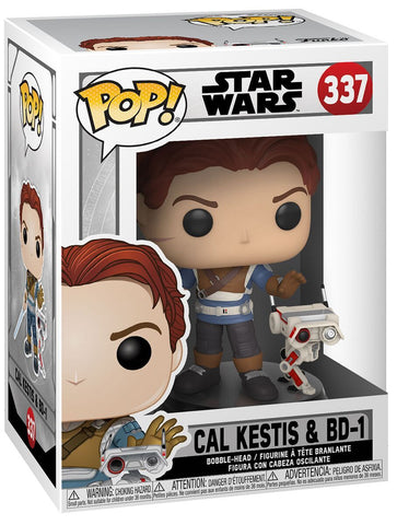 Image of (FUNKO POP) #337 STAR WARS CAL KESTIS & BD-1 with Free Boss Protector