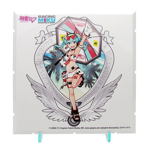 Image of (Good Smile Company) (Pre-Order) Dioramansion 150: Racing Miku Pit 2020 Optional Panel Tropical Ver. - Deposit Only