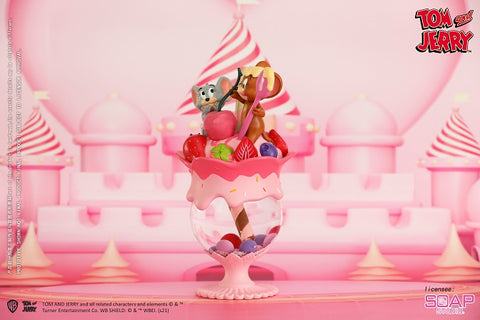 Image of (Soap Studio) (Pre-Order) Tom & Jerry Strawberry parfait Crystal ball - Deposit Only