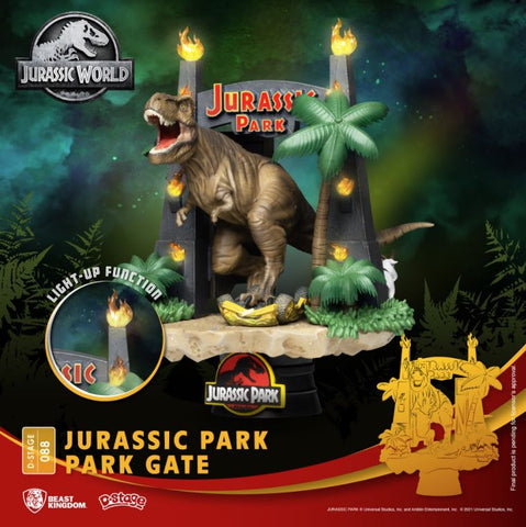 Image of (Beast Kingdom) (Pre-Order) DS-088 Jurassic Park-Park Gate - Deposit Only