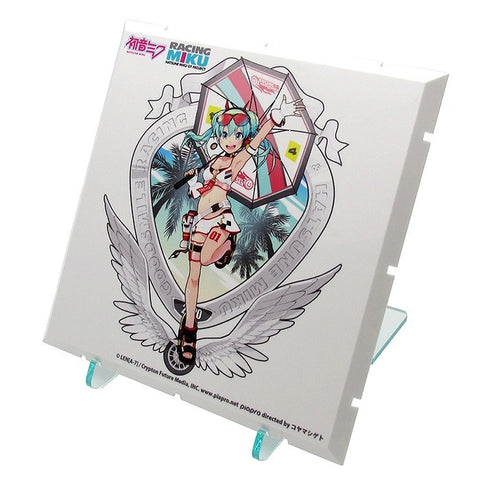Image of (Good Smile Company) (Pre-Order) Dioramansion 150: Racing Miku Pit 2020 Optional Panel Tropical Ver. - Deposit Only