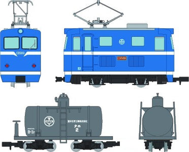 (Tomytec) (Pre-Order) Train Collection Narrow 80 Nekoya Line Direct Street Elect. Locomotive + Tank Freight Car 2 Cars (Item No:315483) - Deposit Only