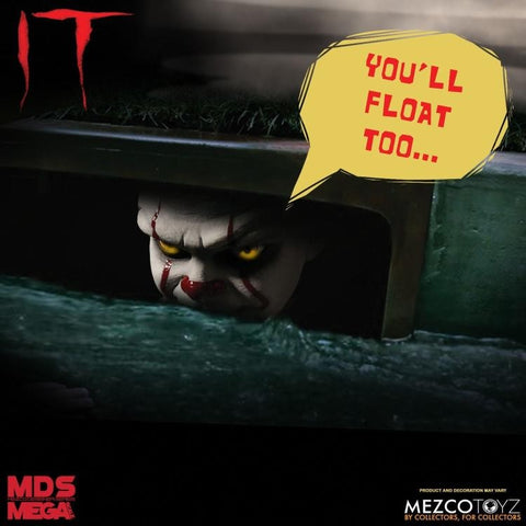 Image of (Mezco Toys) (Pre-Order) Mega Scale Talking Pennywise - Deposit Only