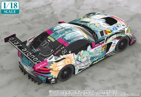 Image of (Good Smile Company) (Pre-Order) 1/18th Scale Good Smile Hatsune Miku AMG 2017 SUPER GT Ver. - Deposit Only