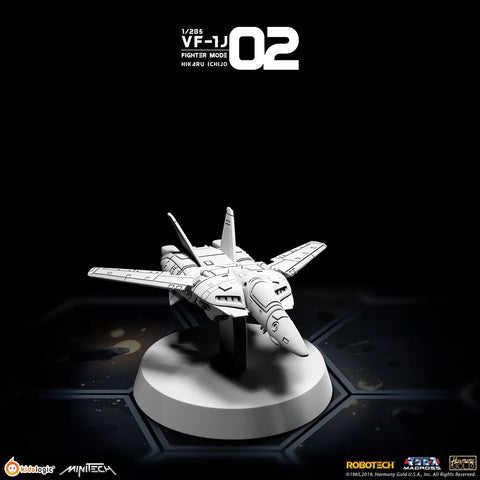 (1/285 Robotech Macross) VF1J Fighter Mode Miniature (Hikaru Ver)