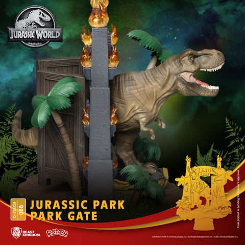 Image of (Beast Kingdom) (Pre-Order) DS-088 Jurassic Park-Park Gate - Deposit Only