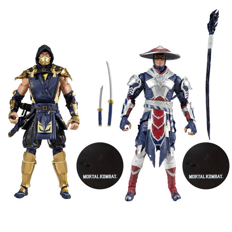 Image of (McFarlane) (Pre-Order) Mortal Kombat Scorpion and Raiden 7-Inch Action Figure 2-Pack - Deposit Only