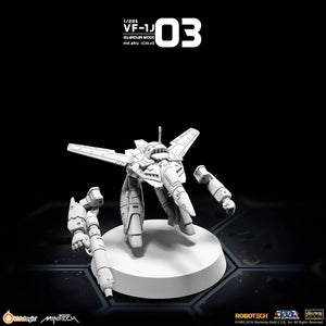 (1/285 Robotech Macross) VF1J Guardian Mode Miniature (Hikaru Ver)