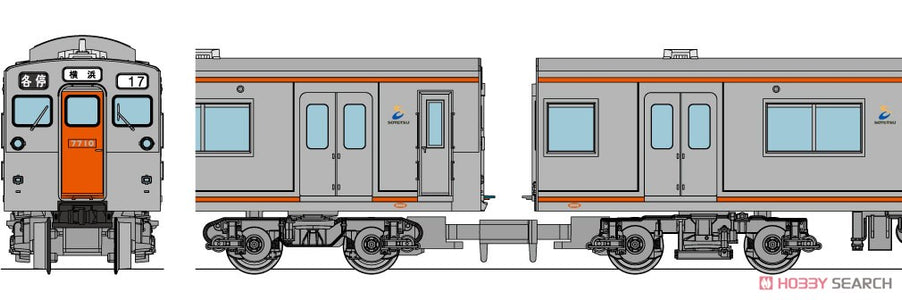 (New Hobby) Train Collection Sagami Railway 7000 Series 8 cars (Pre-Order)  - Deposit Only