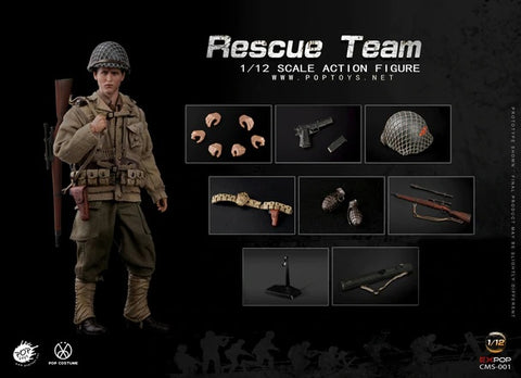 Image of (POPTOYS 1/12) (Pre-Order) WWII US Rescue Squad Sniper - Deposit Only