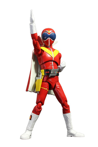 Image of (EVOLUTION TOYS) Himitsu Sentai Goranger HAF Red Ranger (Akarenger) Figure