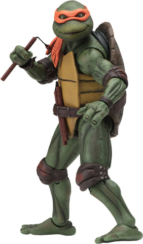Image of (NECA) Teenage Mutant Ninja Turtles – 7” Scale Action Figure – 1990 Movie Michelangelo