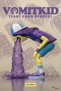 (Mighty Jaxx) (PRE-ORDER) 8'' Vomit Kid(Fast Food Purple)By OKEH - DEPOSIT ONLY