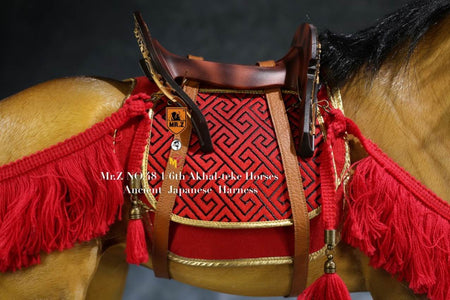 (MR.Z) (PRE-ORDER) Mr.Z MRZ048-1S 1/6 48 Akhal-teke Hourses+harness(Brown red) - DEPOSIT ONLY