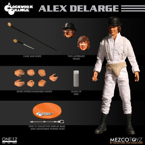 Image of (MEZCO) ONE:12 ALEX DELARGE CLOCKWORK