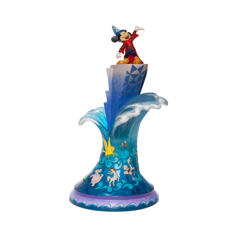 Image of (ENESCO) (Pre-Order) Disney Traditions: Sorcerer's Apprentice Mickey "Summit of Imagination" (18.5 Inches) - Deposit Only