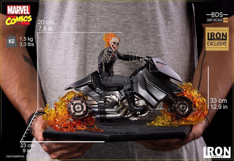 Image of (Iron Studios) Ghost Rider Marvel Comics1/10 Art Scale Deluxe Exclusive