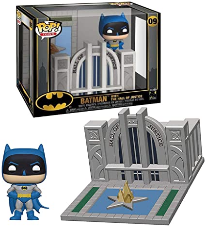 Image of (Funko Pop) Pop Towns Batman 80th Hall of Justice with Batman