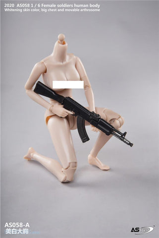 Image of (ASTOYS)  (PRE-ORDER) AS058-A 1/6 Female Soldiers Human Body Big Chest Pale - DEPOSIT ONLY